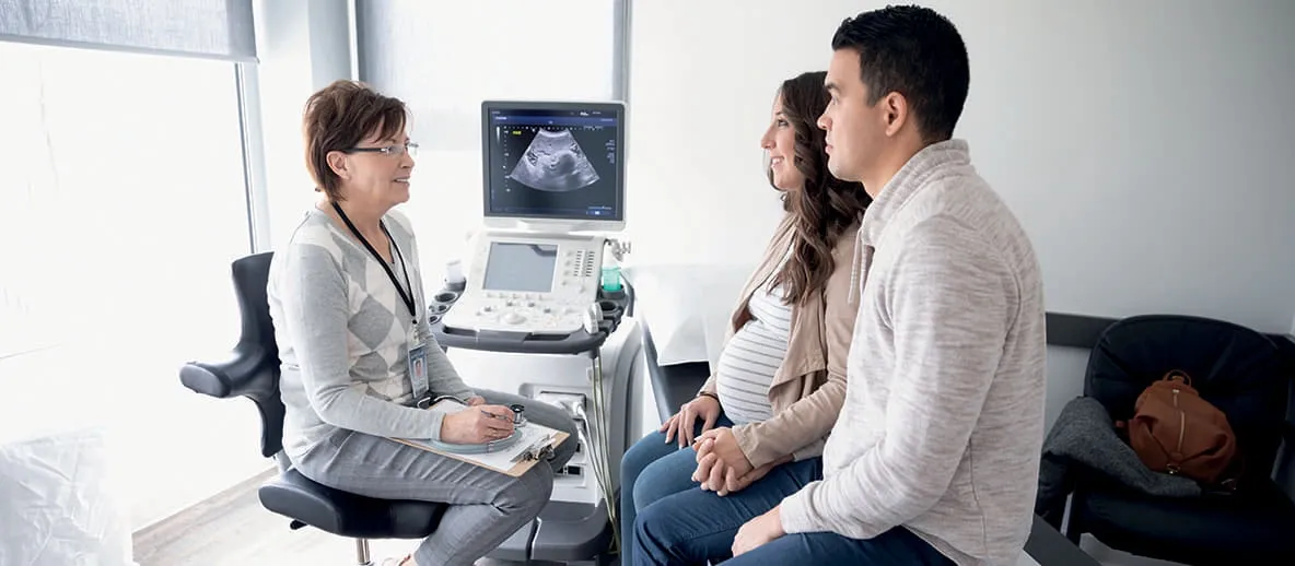 couple visiting obstetrician